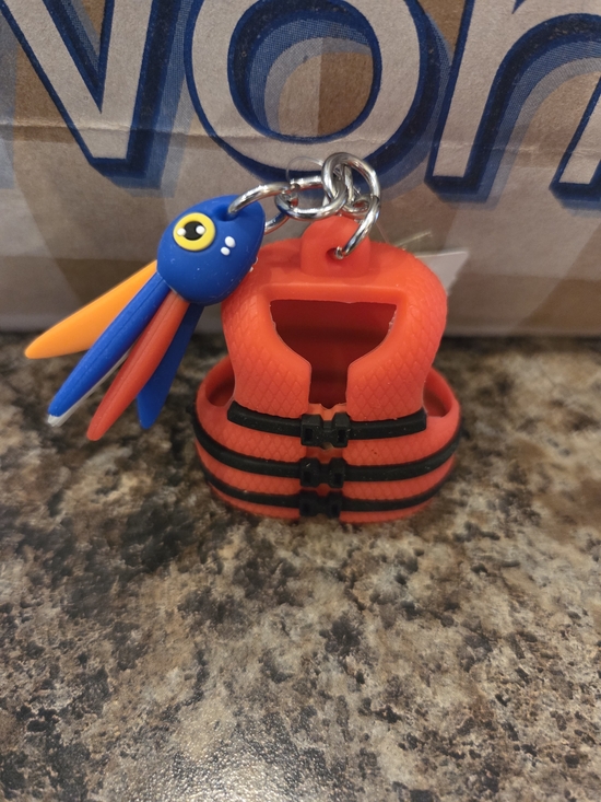 Bath & Body Works Other - Orange Life Jacket with Blue LURE Charm Pocketbac Holder